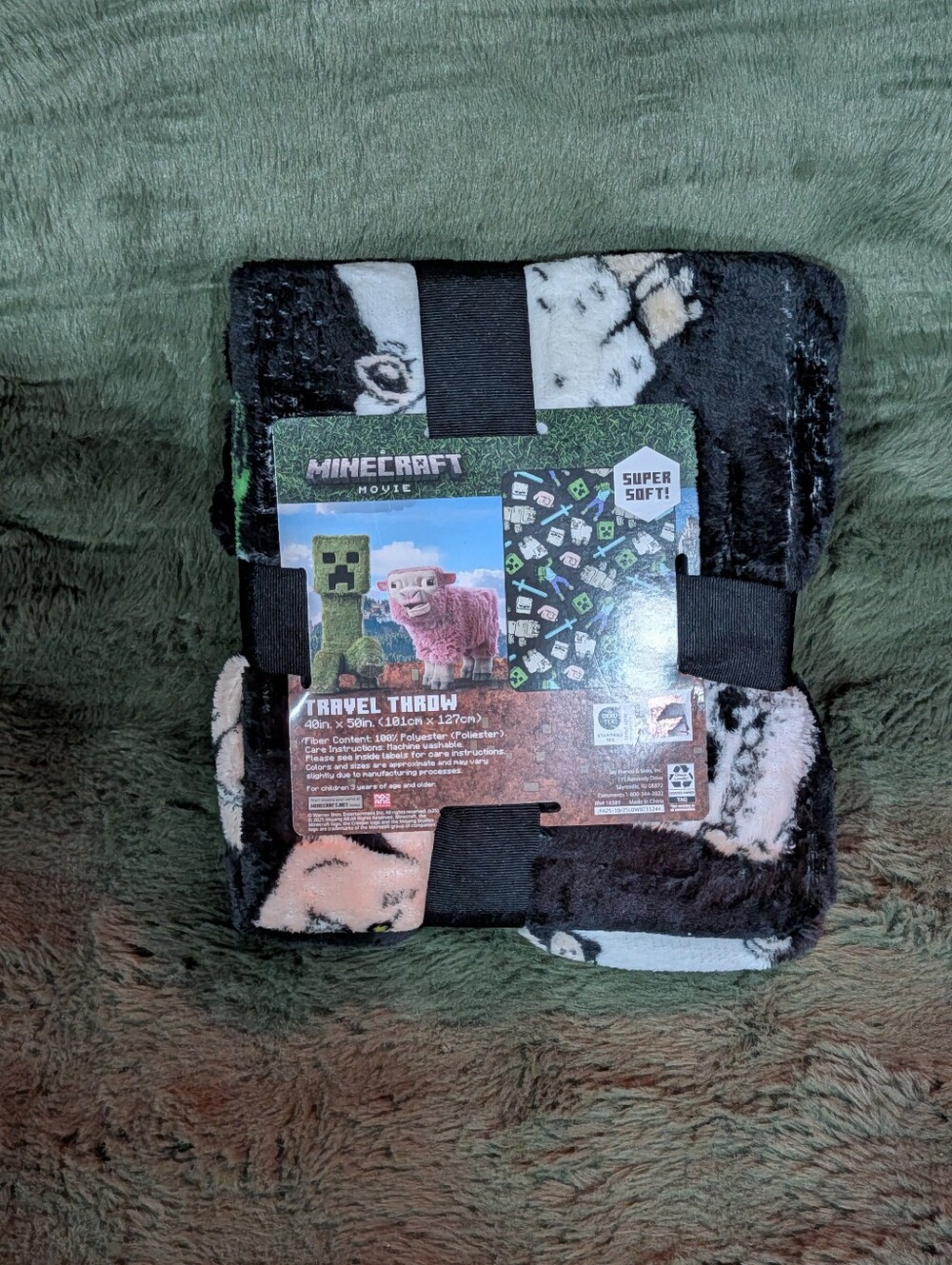 A Minecraft Movie 40"x50" Super Soft All Over Print Travel Throw Blanket